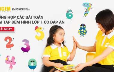 Tổng hợp các bài toán - bài tập đếm hình lớp 1 có đáp án